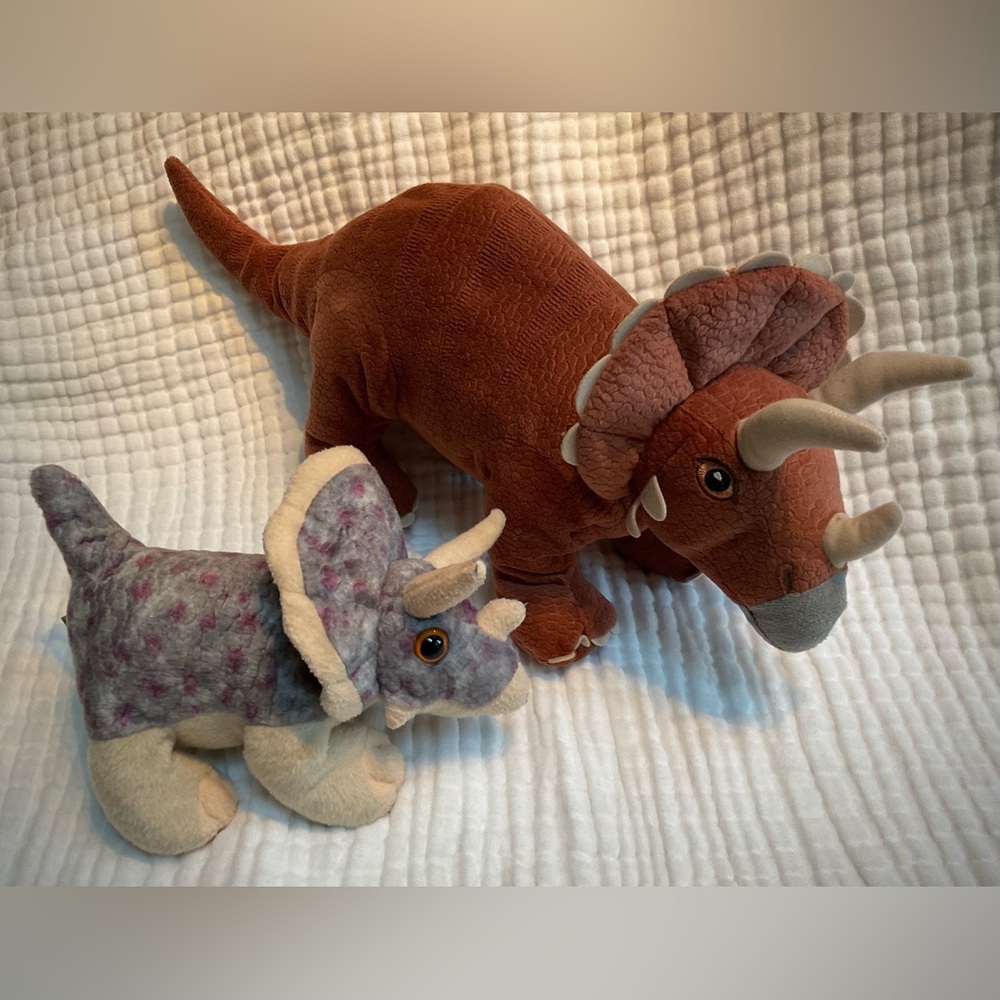 Wild Republic & IKEA Triceratops Dinosaurs - Plush